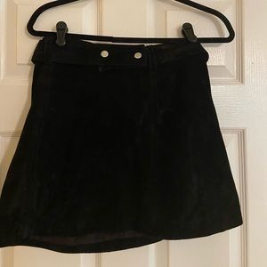 Zara: Black Suede Skirt